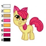 Apple Bloom Smiling Embroidery Design